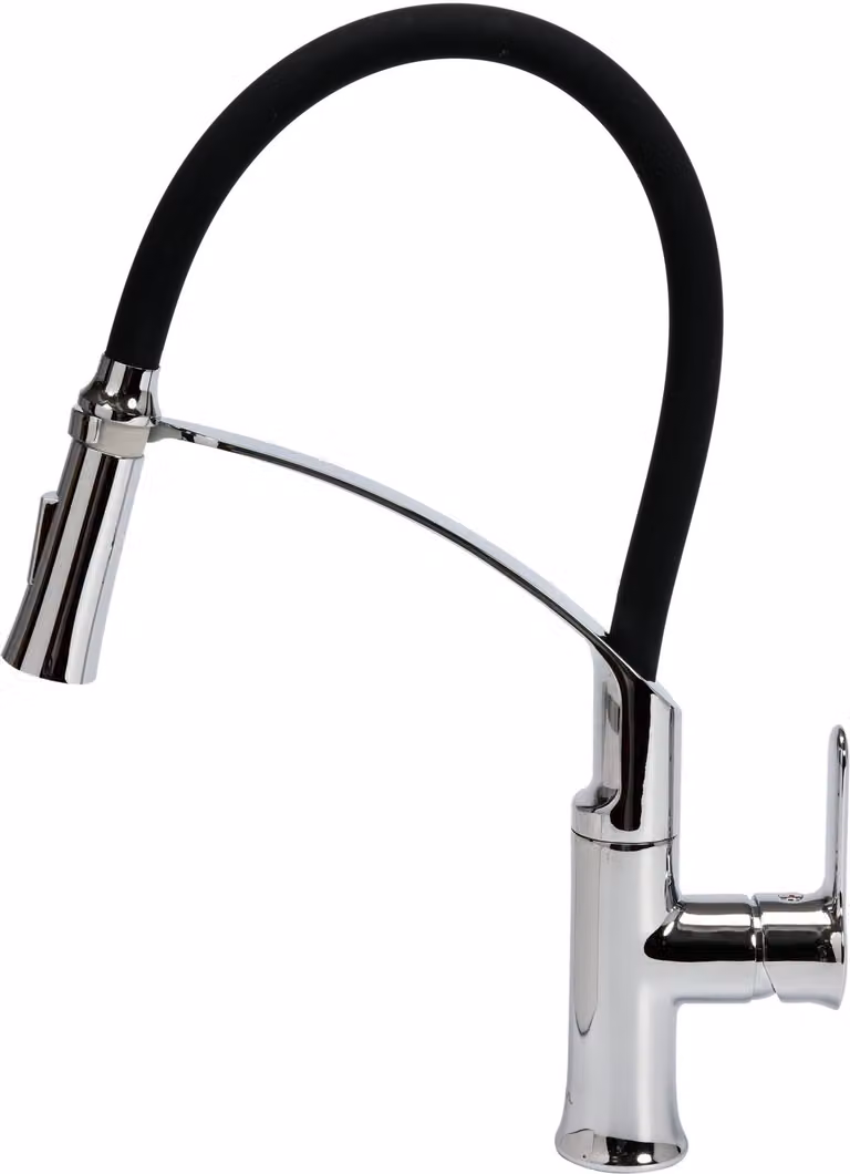 Rubinetto da cucina Flexible 2, nero, rubinetto acqua, miscelatore lavello, miscelatore
