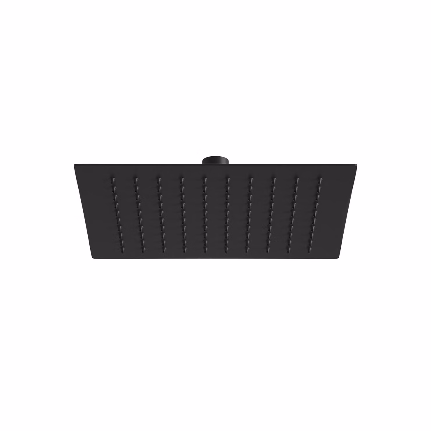 JOHO Soffione doccia in acciaio inossidabile Soffione doccia a pioggia quadrato da 8 pollici Soffione doccia quadrato da incasso con ugelli anticalcare 20x20cm Nero