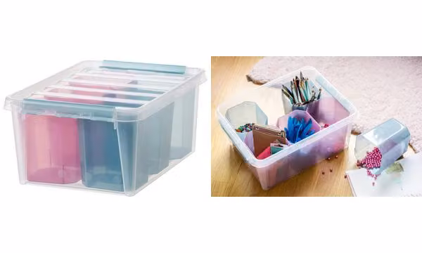 contenitore smartstore COLORE 15 con inserto 14 litri trasparente