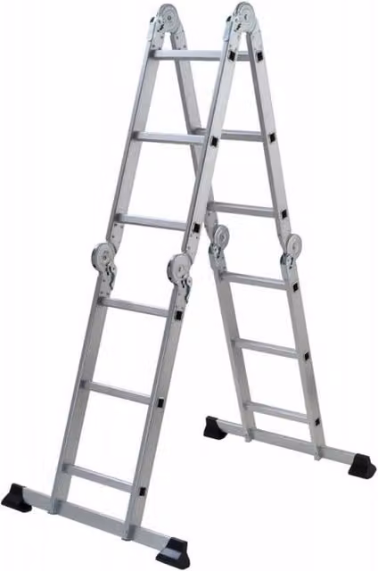 Scala Multiposizione con Piattaforma in Alluminio Multipla Gierre
