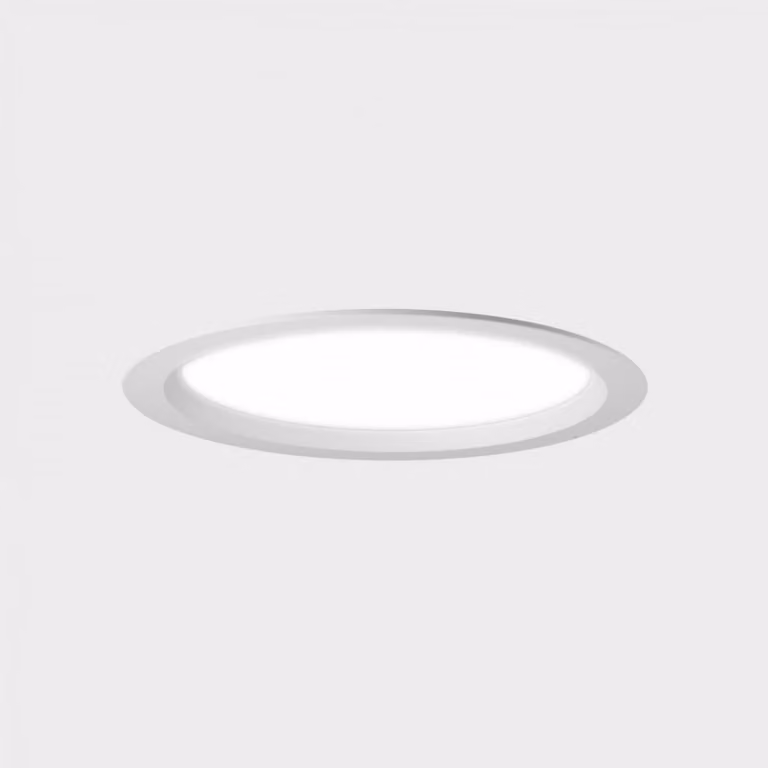 KOHL LIGHTING KOHL-Lighting LIM LACUS apparecchio da incasso con cornice diametro 225 mm bianco 30 W CRI 80 3000K PUSH