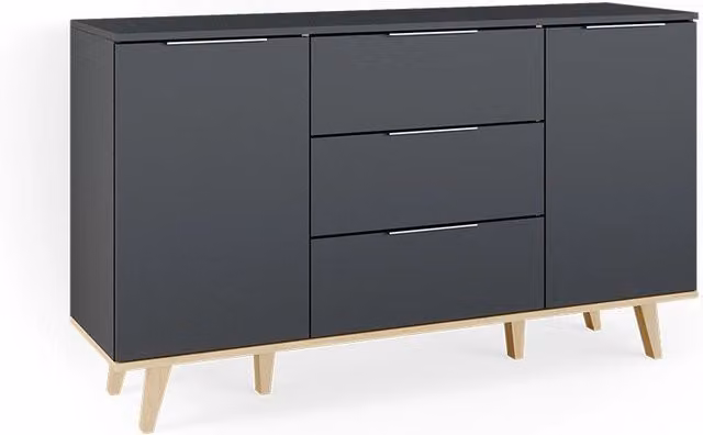 Cassettiera per camera da letto Nautica Antracite 138 x 82 cm Vicco