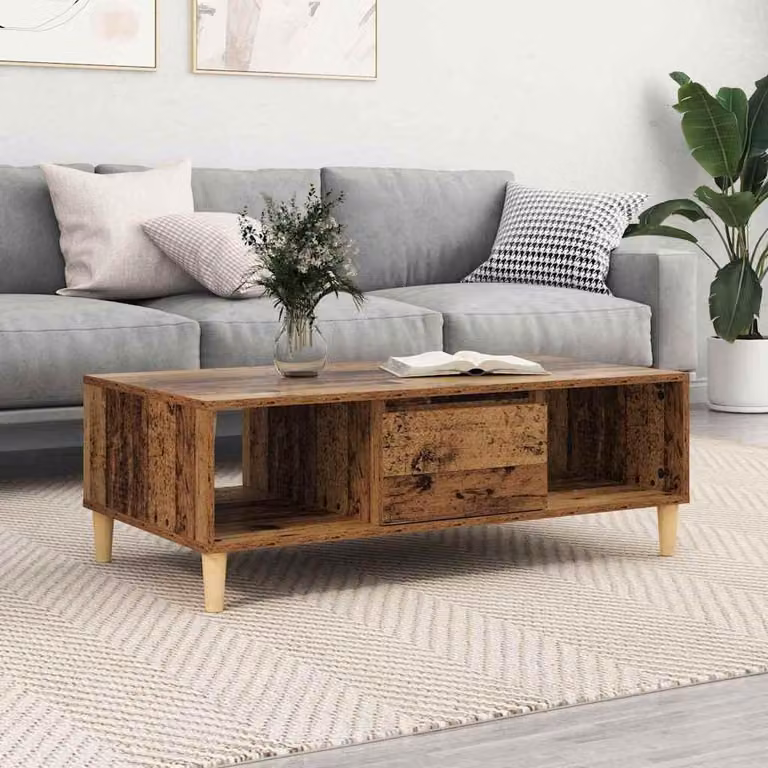 Maison Exclusive - Tavolino in legno antico 102 x 55 x 35 cm Materiale ligneo