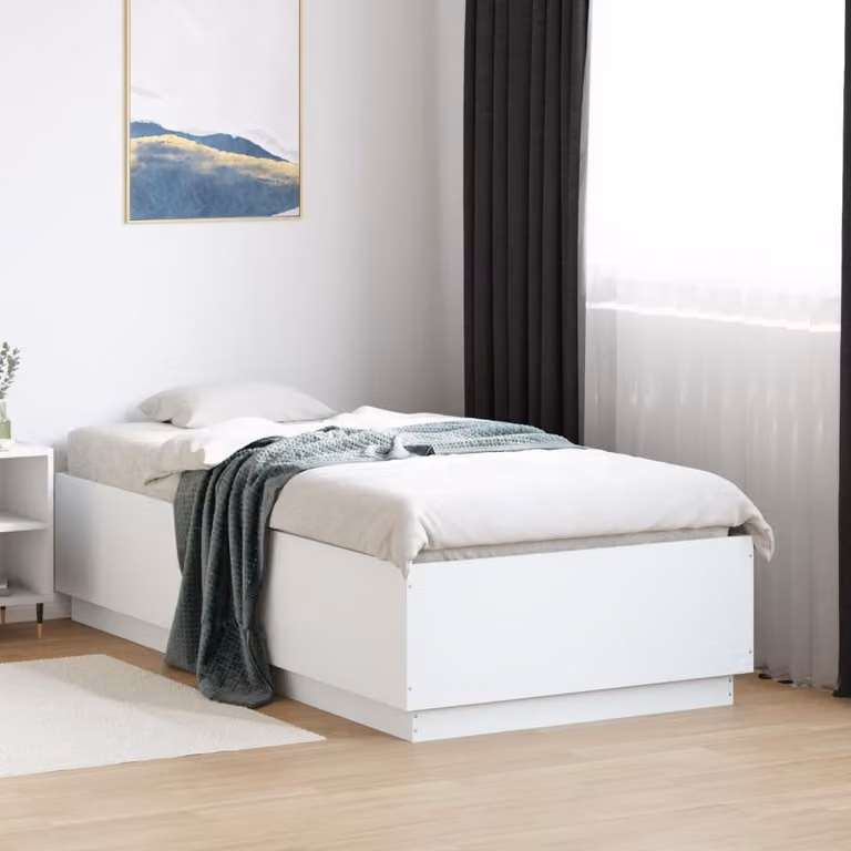 Giroletto vidaXL in legno multistrato bianco con doghe fisse per adulti L/P: 80 x 200 cm