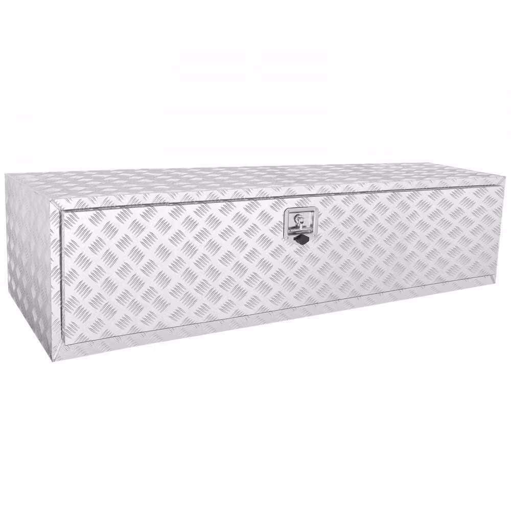 Cassetta portattrezzi in alluminio per autocarri - deposito attrezzi per rimorchi e camper - 152,4 x 61 x 61 cm.