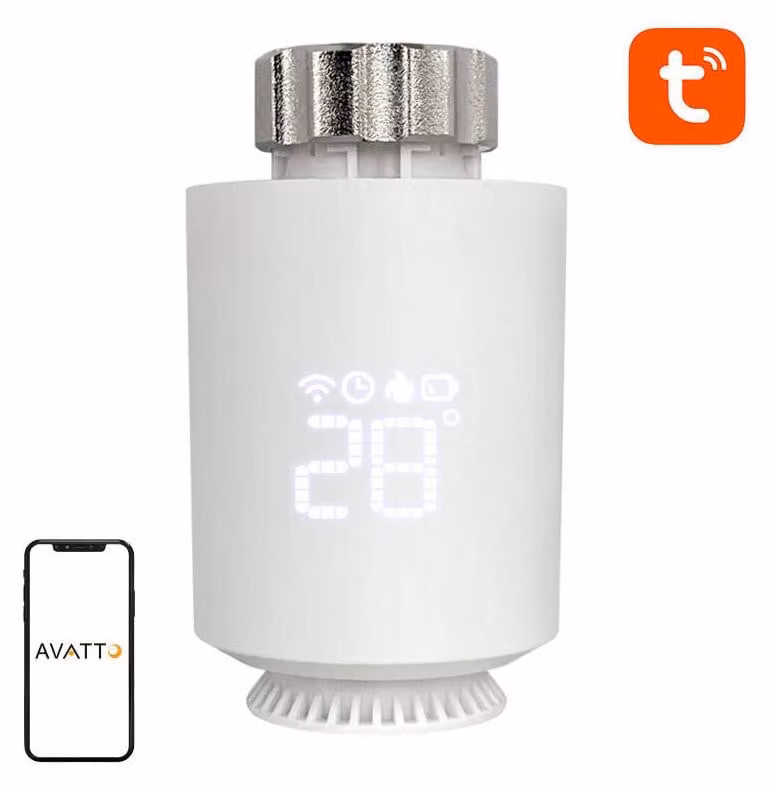 Testa termostatica intelligente Avatto Trv06 Zigbee 3.0 Tuya