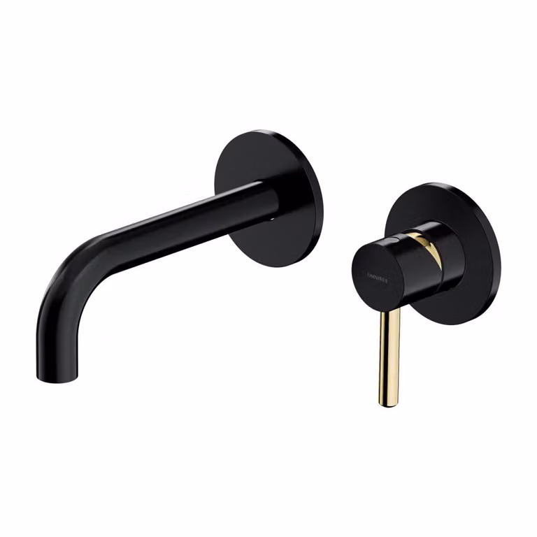 Omnires Y Y1215HBLGL Miscelatore da lavabo da incasso, nero-oro