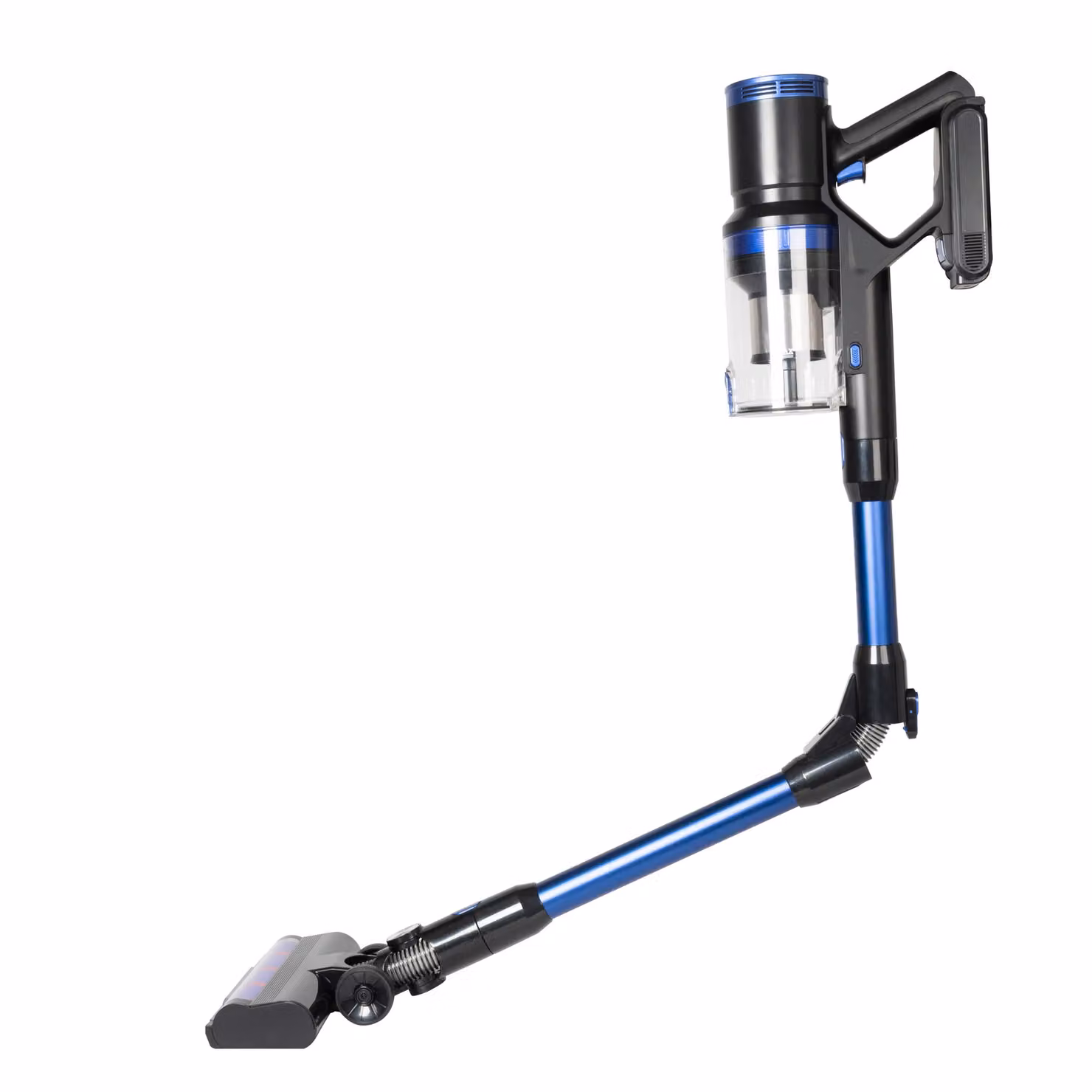 Dictrolux Aspirapolvere senza fili ciclonica Dust Power serie S-10PRO 300 Watt, colore blu, con filtro HEPA lavabile e display LED