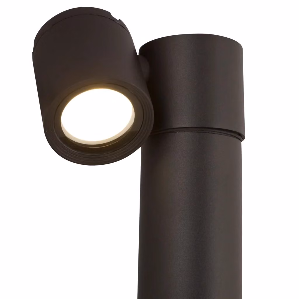 Applique da esterno LED Wall Street GIORDANOSHOP in alluminio nero con luce calda regolabile e protezione IP54 – 2