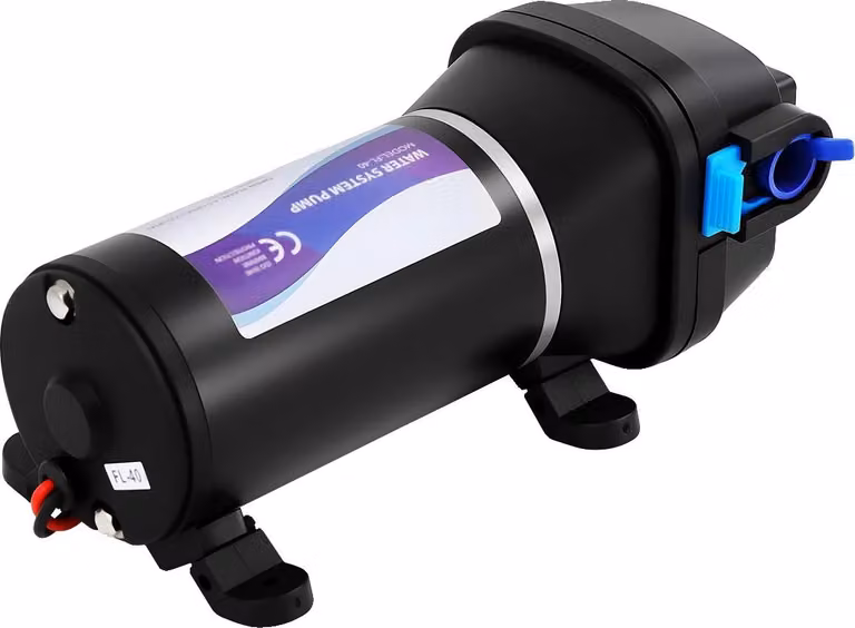 Pompe di aumento, 12V DC, portata d'acqua di 17 litri al minuto, 12V, colore nero