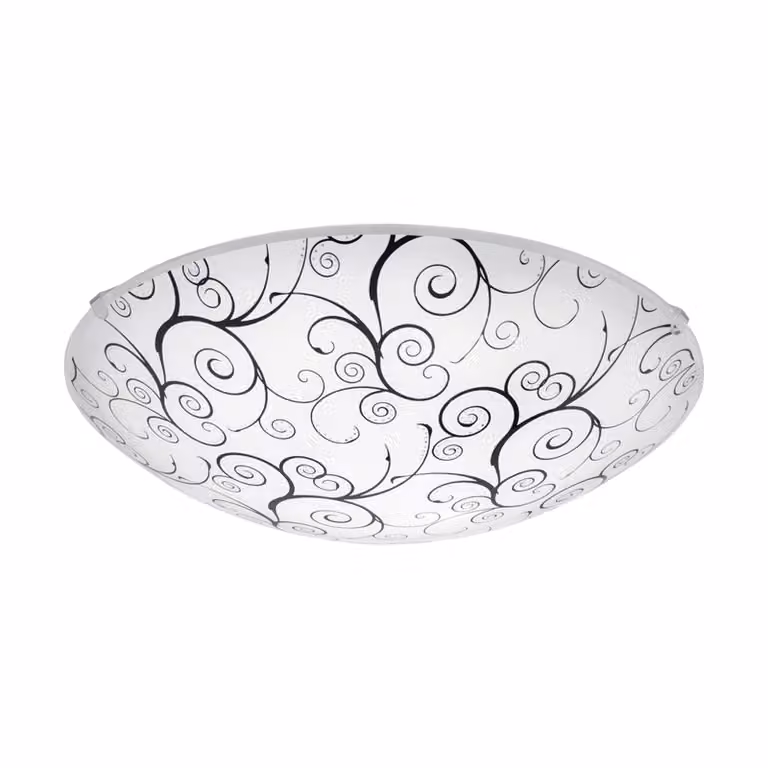 EGLO LED Lampada a soffitto Margitta 1, lampada a soffitto a una luce, design classico, lampada per soggiorno realizzata in metallo, lampada per camera da letto, lampada LED per corridoio con luce bianco caldo, diametro 31,5 cm