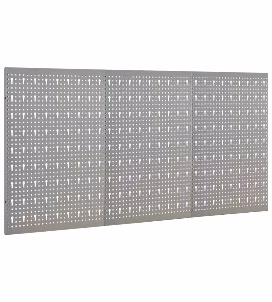 Pannelli per Utensili a Parete 3 pz 40x58 cm Acciaio