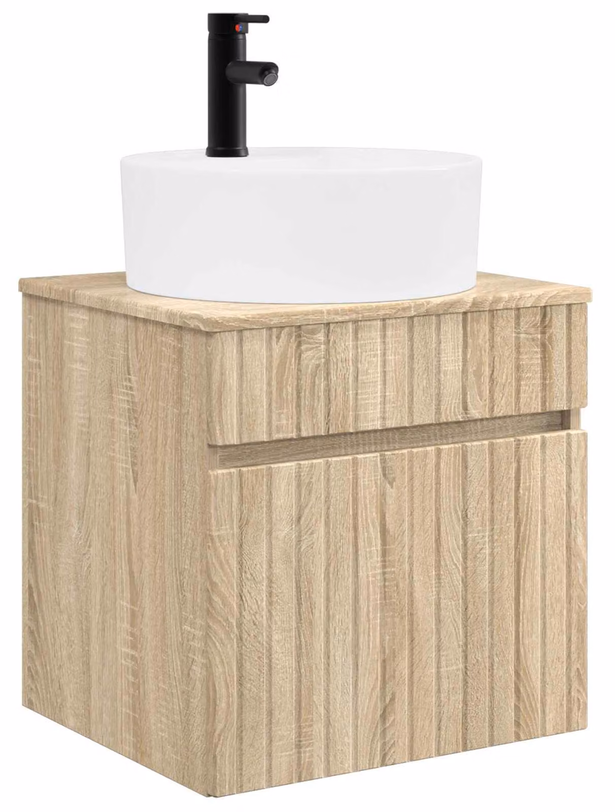 Mobile lavabo da parete Rovere Sonoma 49 x 44,5 x 65 cm