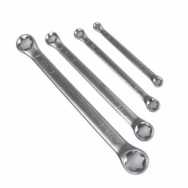 MAR-POL Set di chiavi a occhio Torx, 4 pezzi, da 6 a 24 mm, modello M58165