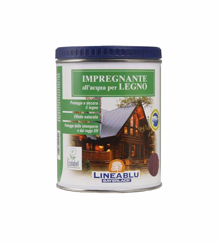 Sayerlack Impregnante all'Acqua Noce Bruno 750 ml - Protettivo Legno