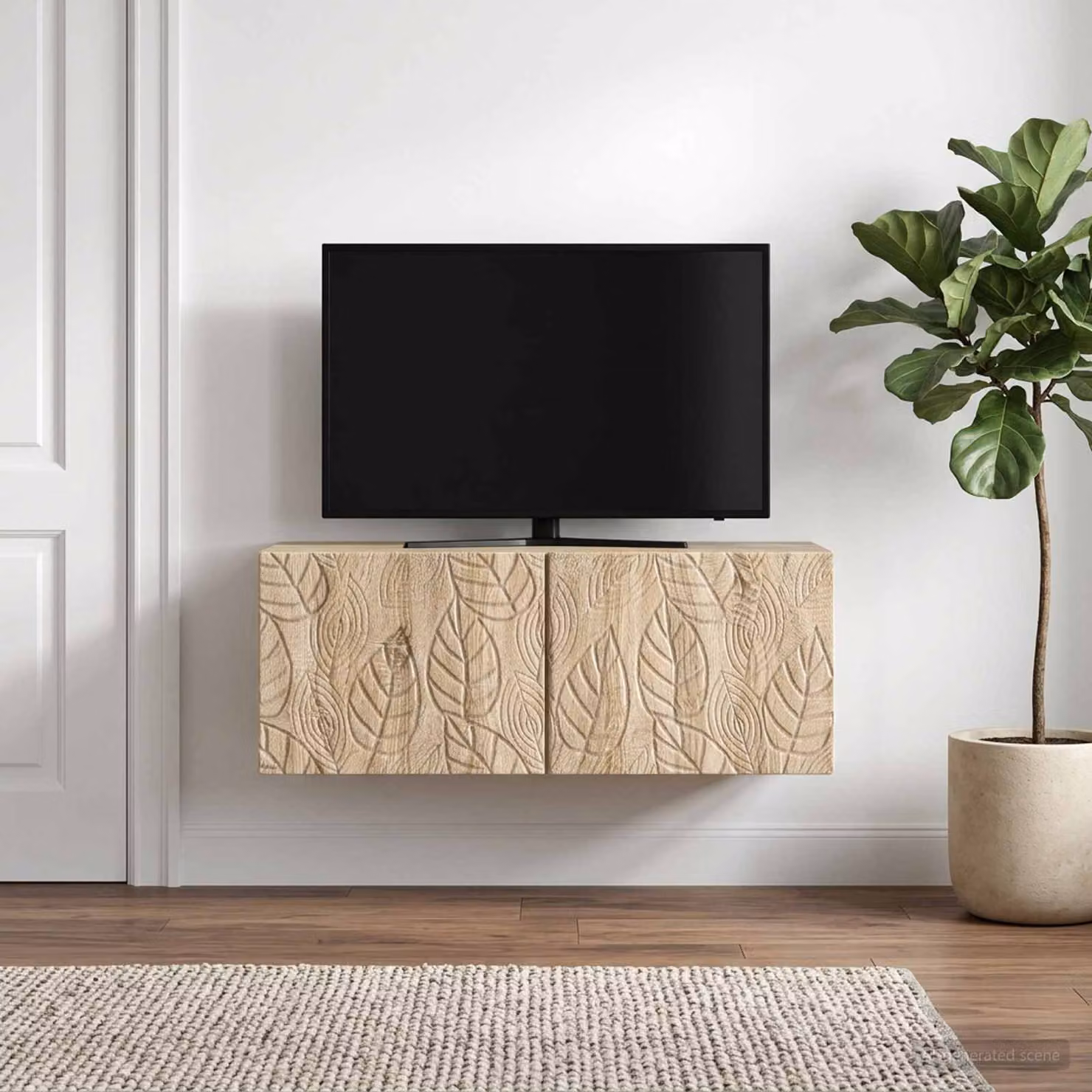 vidaXL Mobile Porta TV da Muro in Rovere Sonoma, L 98 cm x P 41 cm x H 30 cm