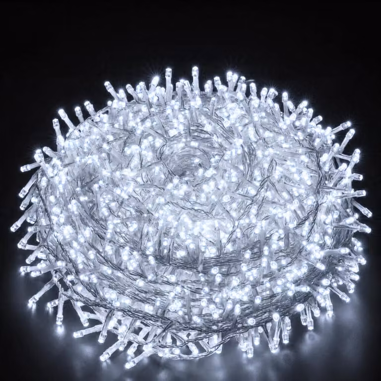 30 metri, 300 LED, 8 modalità di illuminazione, catena luminosa LED, decorazioni natalizie, luci per interni, Natale, Halloween, feste, giardino, decorazioni, colore bianco