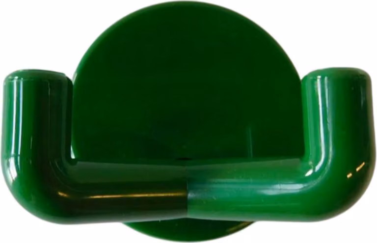 10 ganci da parete, verde a 2 pieghe