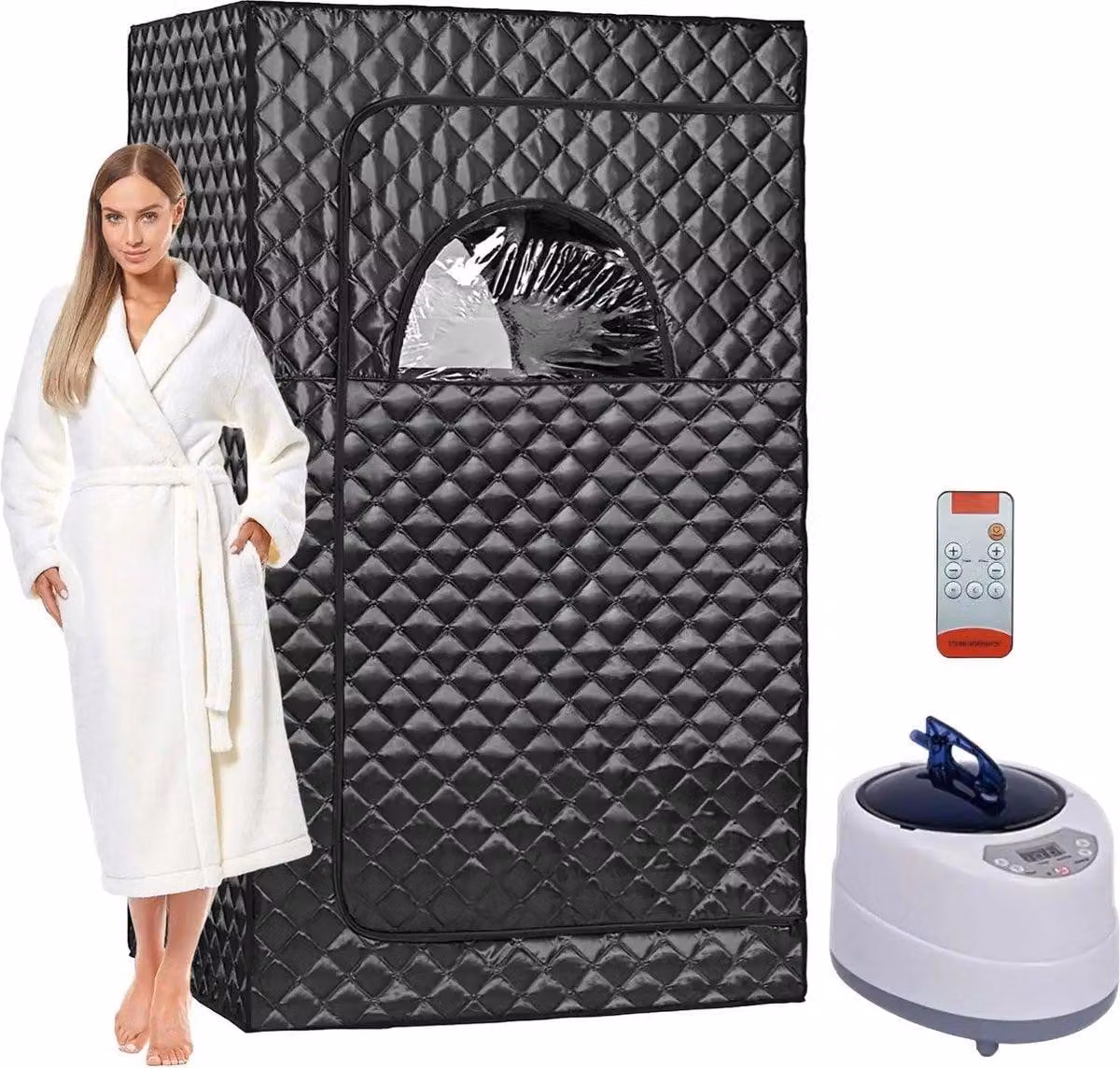 Sauna a vapore portatile - Cabina a vapore - Tenda sauna - Cabine sauna - Con telecomando - Per tutto il corpo - Per la disintossicazione