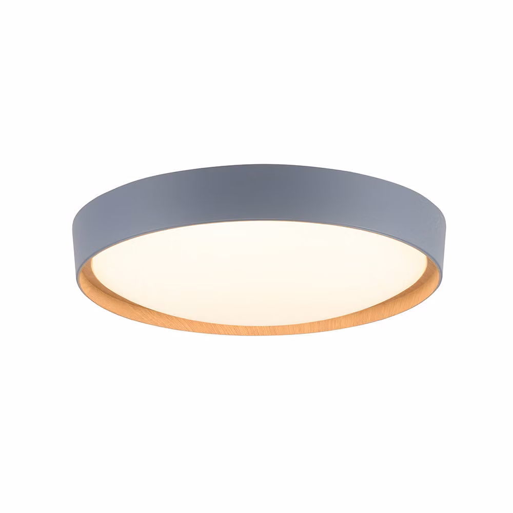 Selltec LED plafoniera Q EMILIA Smart Home dimmerabile telecomando controllabile app lampada da parete grigio soggiorno, camera da letto, corridoio, cucina, ufficio 6118-15