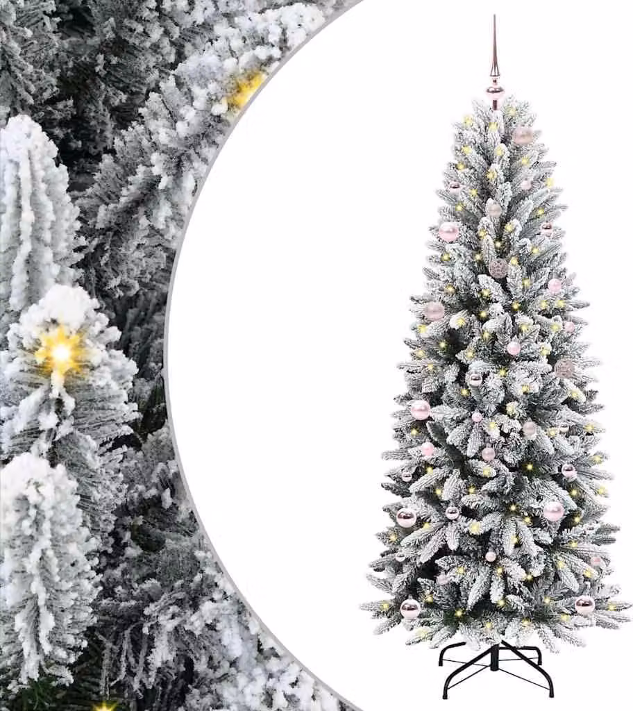 Maison Exclusive - Albero di Natale artificiale, colore bianco, altezza 150 cm