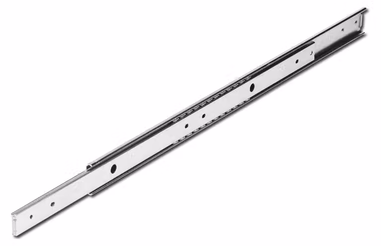 ACCURIDE DZ2026L Guida a gabbia di sfere, estrazione parziale, 40 kg, lunghezza 450 mm, acciaio zincato