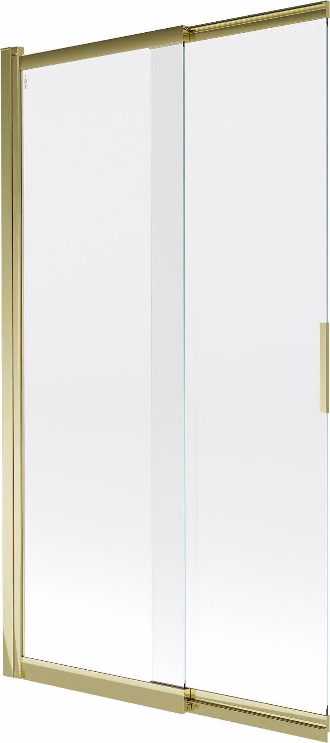 Mexen Fox paravento doccia a due ante scorrevoli 100 x 150 cm, trasparente, oro - 891-100-002-50-00