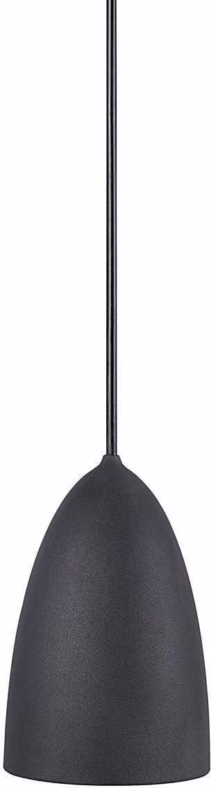 Apparecchio a sospensione moderno a LED NORDLUX Nexus, Variante: Ø 100 x 150 mm, nero