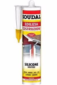 silicone neutro soudal 300 ml - bianco