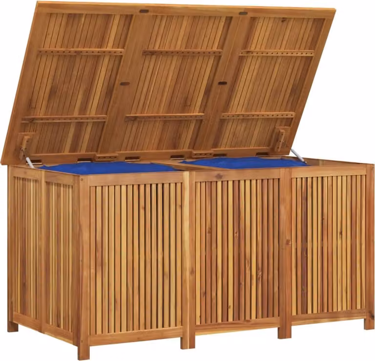 Contenitore da Giardino 150x80x75cm in Legno Massello di Acacia