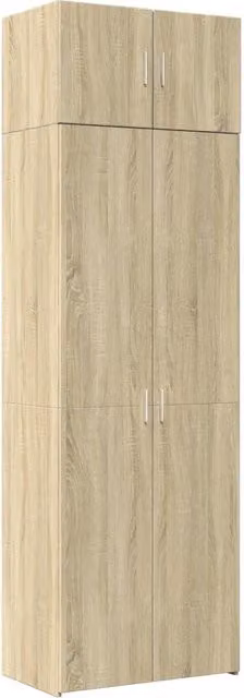 Armadietto Rovere Sonoma 70x42,5x225 cm in Legno Multistrato CFW1285648
