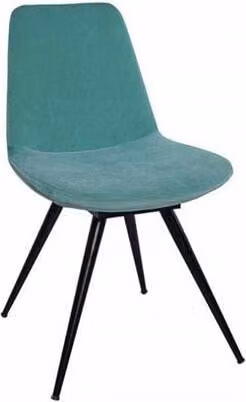 Stuhl Polsterstuhl Wohnzimmerstuhl Esszimmerstuhl Sessel Blau Stoff