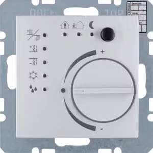 Berker 75441183 Regolatore di temperatura con interfaccia a pulsante, alluminio opaco Berker B.7
