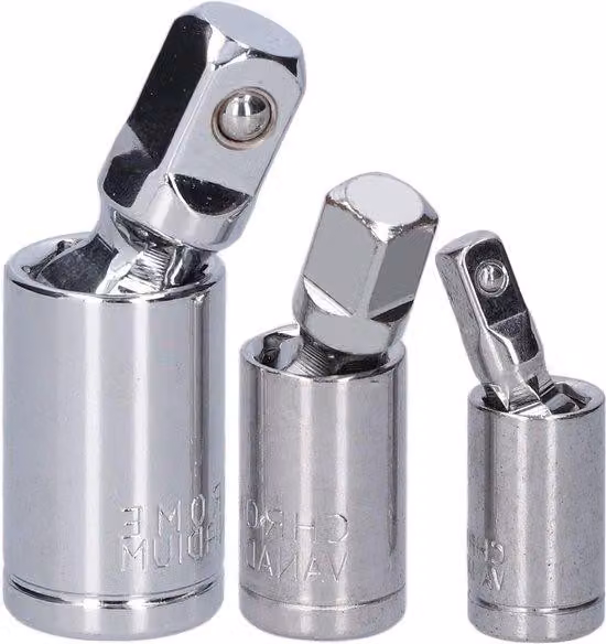 Set universale di manicotti manuali con adattatori da 1/2, 3/8 e 1/4 di pollice