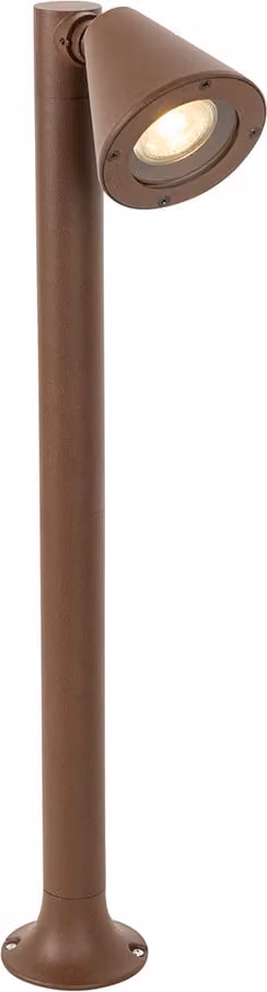 Palo da esterno moderno color ruggine, 60 cm, IP44, regolabile, Ciara