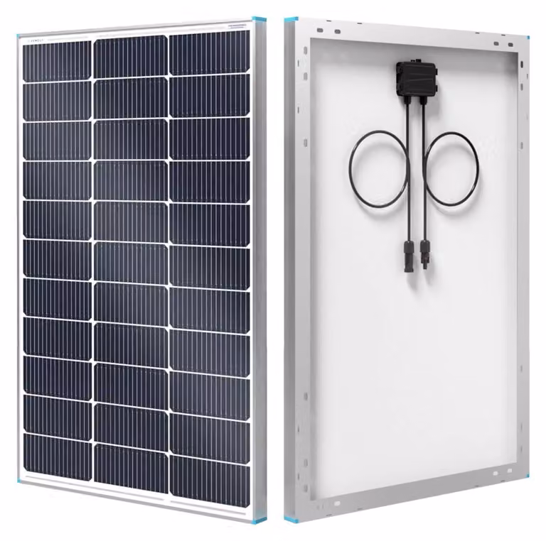 Pannello solare da 100 Watt, tecnologia N-type, 12 Volt, alta efficienza