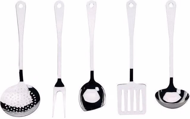 Set di 5 mestoli in acciaio inossidabile Alessi AJM19S5 L colore argento