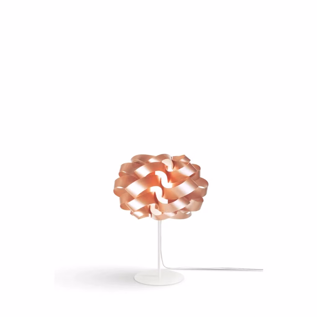 Lampada da scrivania moderna Cloud Polilux Linea Zero in metallo e rame con attacco E14 – 2