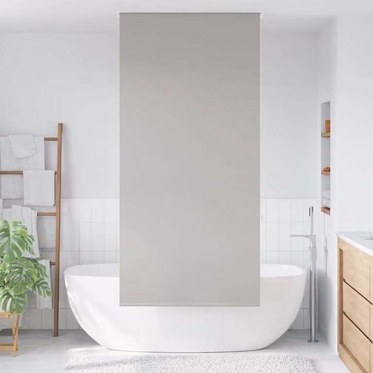 vidaXL Tenda a Rullo Doccia 90x240 cm Larghezza Tessuto 86 cm
