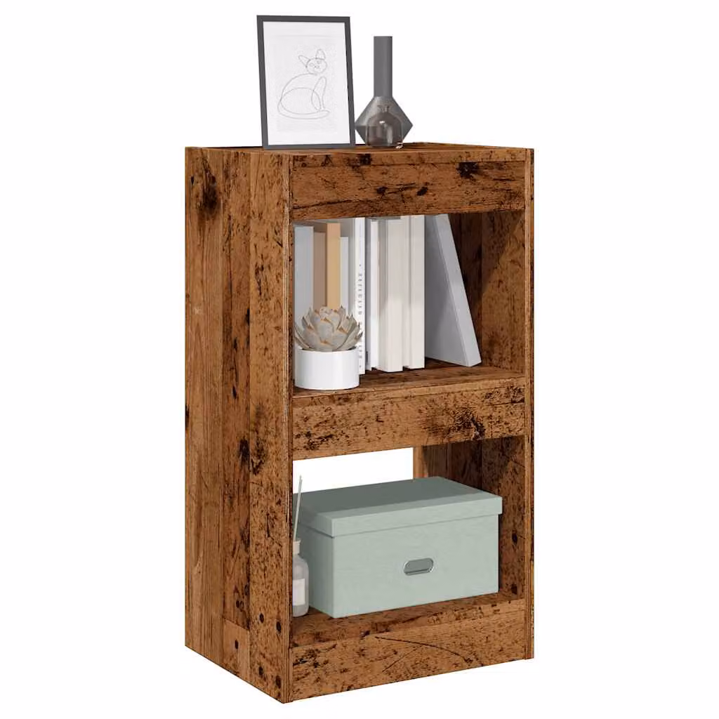 Libreria e divisorio vidaXL in legno vecchio marrone L 40 cm, P 30 cm, H 72 cm