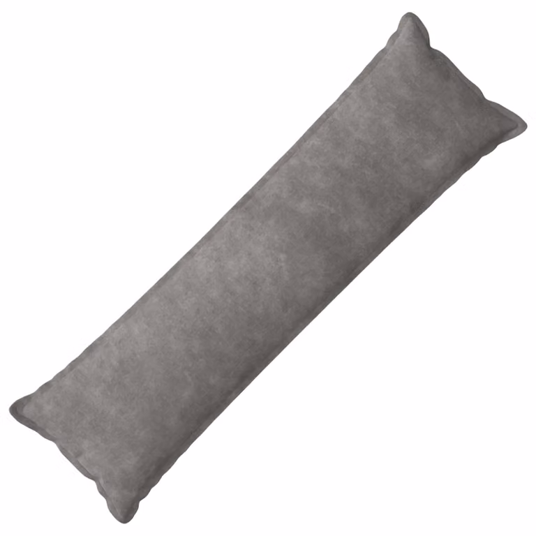 vidaXL Cuscino HOUTEN Grigio Chiaro 40 x 145 cm Fleece in microfibra