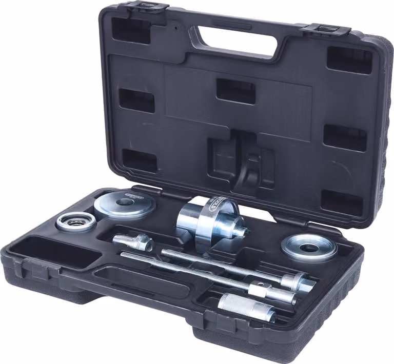 KS TOOLS Set di utensili per cuscinetti silenziosi VAG per assale anteriore 8 pezzi - 700.1650