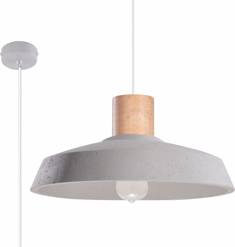 Lampada a sospensione di design grigia - MANDARINO 1 E27 Lumilo