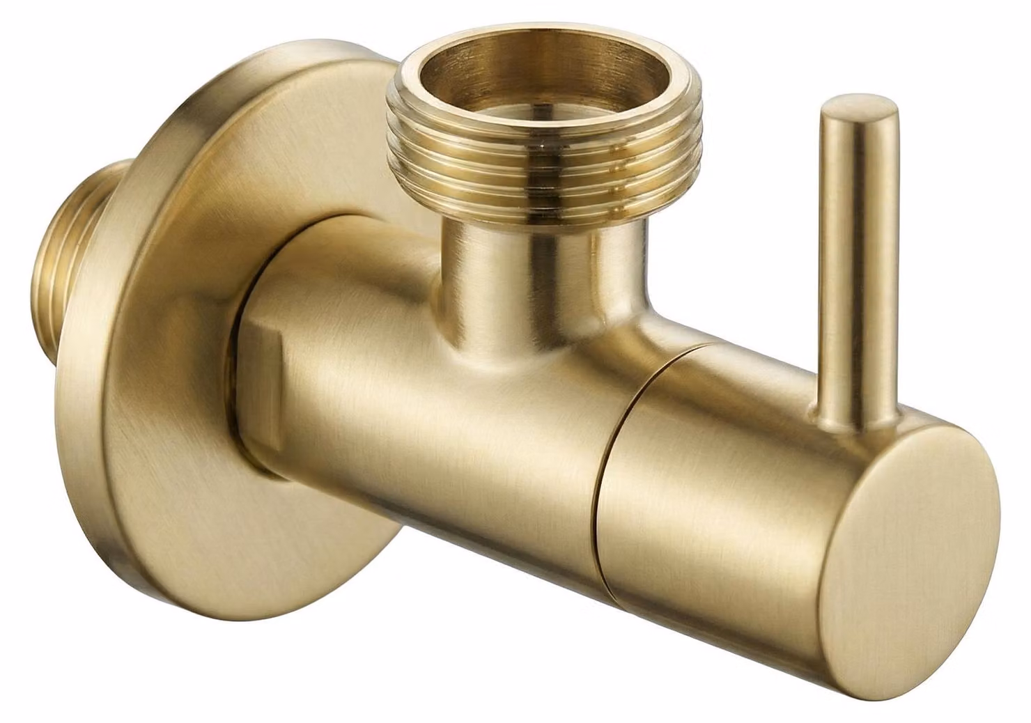 Valvola Ad Angolo Rea 1/2" X 3/4" Oro Spazzolato