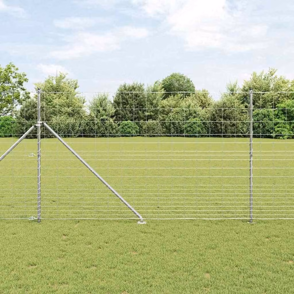 Maison Exclusive - Palo della recinzione Zincato 25 x 1,5 m Acciaio