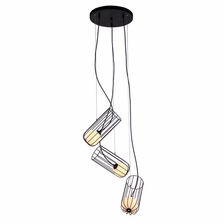 Italux Coco lampadario moderno nero MDM-3941/3 BK