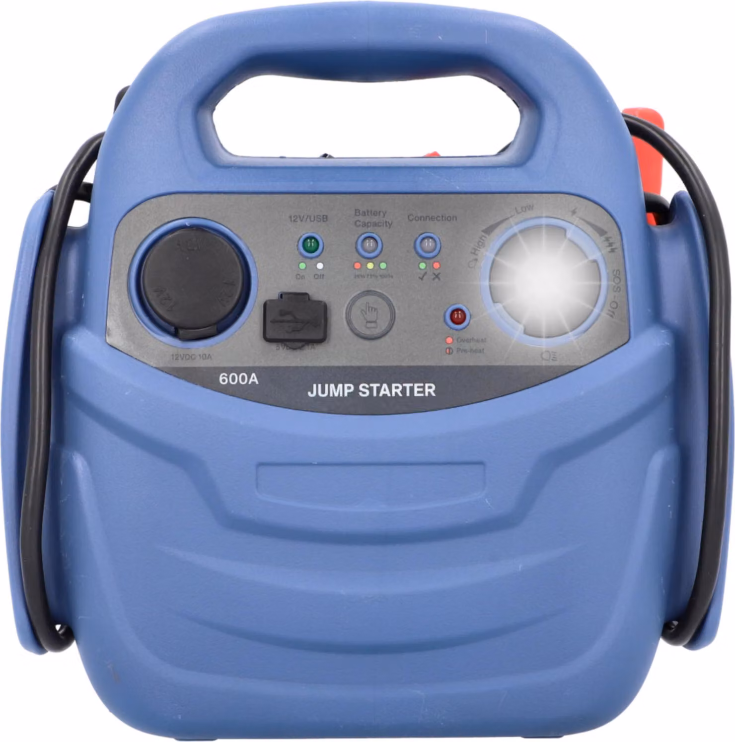 Centralina portatile professionale a batteria al litio - 12V - con compressore e lampada a LED per illuminazione