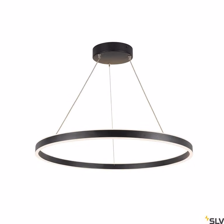 SLV 1004763 ONE 80 PD DALI, lampada a sospensione a LED, nero, con controllo della temperatura di colore (CCT) regolabile a 3000/4000K
