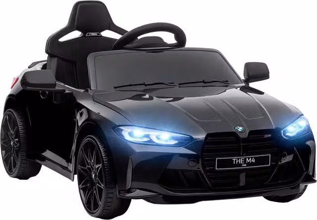 Auto Bambini Elettrica BMW M4 ¨C Minimal ¨C Nero, 3-5 Anni
