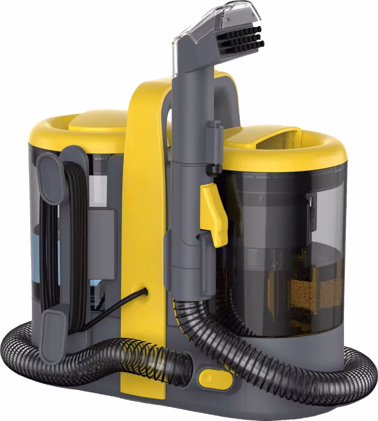Aspirapolvere e aspira liquidi, potenza di aspirazione 15Kpa, design portatile e compatto, spina UE gialla, UE
